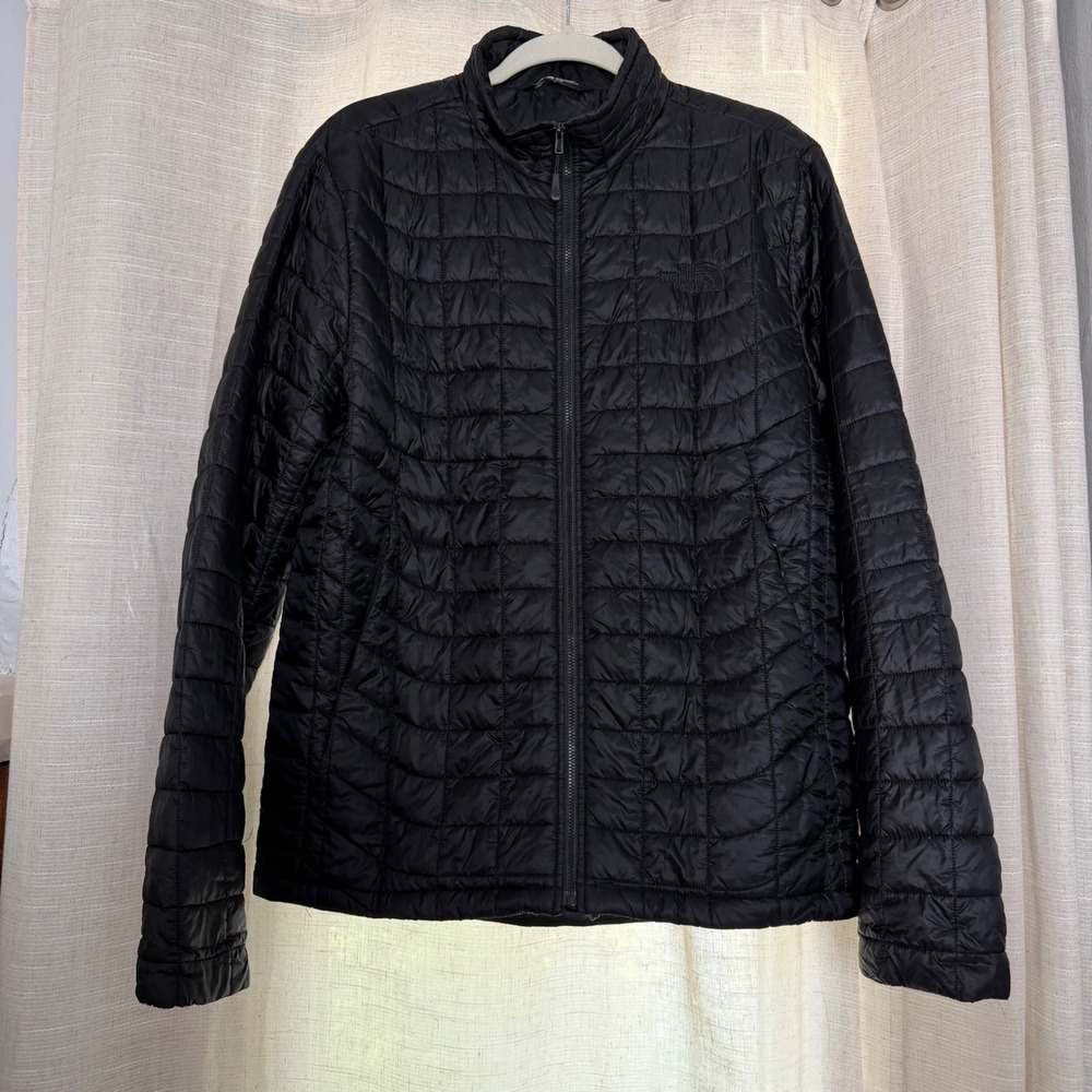 The North Face Thermoball Quilted Puffer Jacket Men's Size Medium M Black